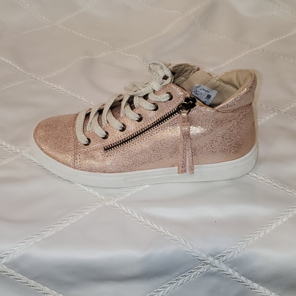 Rose gold high tops